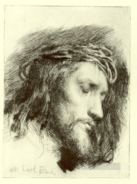 カール・ハインリヒ・ブロック Painting - キリストの肖像 カール・ハインリヒ・ブロック